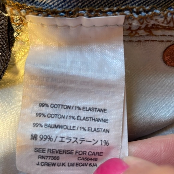 J. Crew Midrise denim short cuffed stretch 27 - Picture 11 of 12